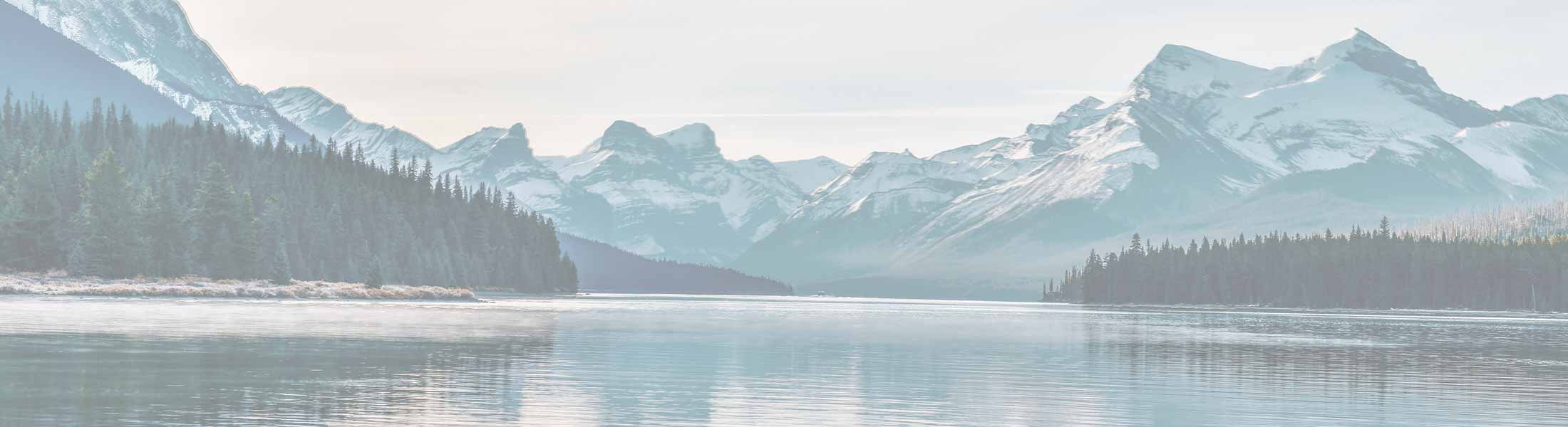 mountain and lake